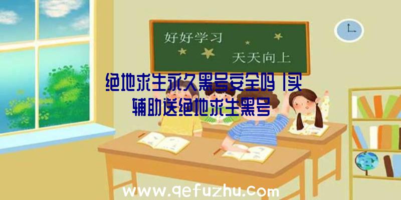 「绝地求生永久黑号安全吗」|买辅助送绝地求生黑号